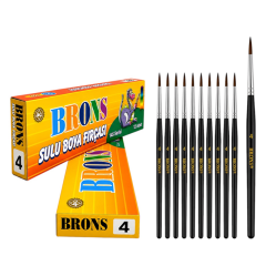 Toptan Brons Sulu Boya Fırçası No.4