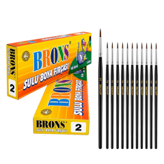 Toptan Brons Sulu Boya Fırçası No.2