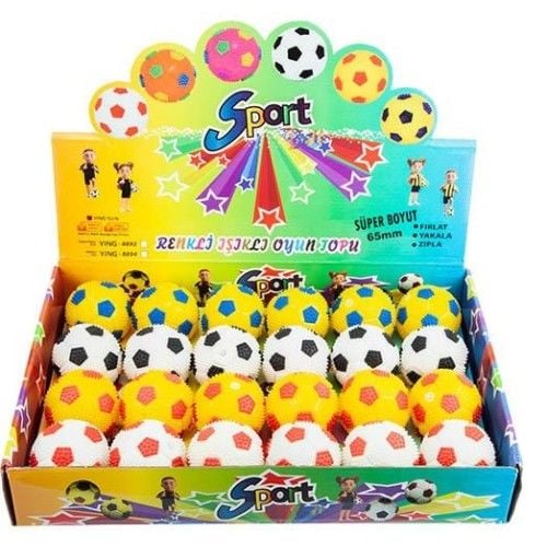 Toptan Oyuncak Işıklı Taraftar Top 65 mm