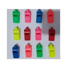 Toptan Plastik Düdük Renkli 100 lü Halkalı