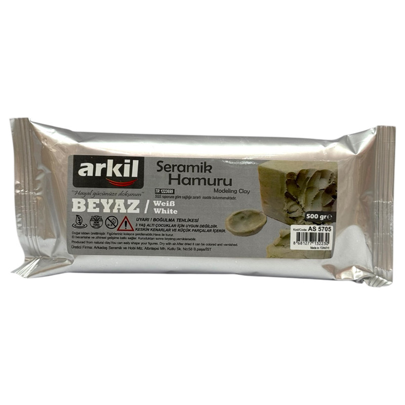 Toptan Seramik Hamuru Kil Kahverengi 500 Gr