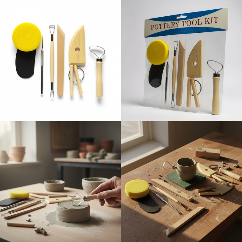 Toptan Seramik ve Çömlek Başlangıç Seti - 8 Parça