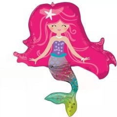 Toptan Folyo Balon Deniz Kızı Gülen
