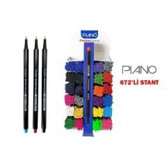 Toptan Fineliner Kalem Standlı 672li