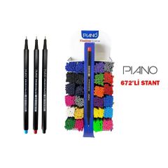Toptan Fineliner Kalem Standlı 672li