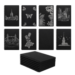 Toptan A5 Siyah Spralli Defter