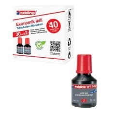 Toptan Tahta Kalemi Mürekkebi 2li Kırmızı