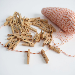 Toptan Ahşap Natural Mini Mandal