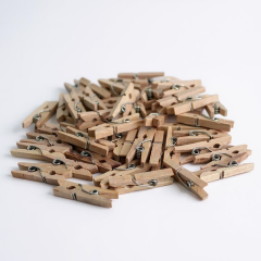 Toptan Ahşap Natural Mini Mandal