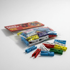 Toptan Ahşap Renkli Mini Mandal