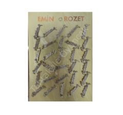 Toptan Yaka Rozeti K.Atatürk İmza Gümüş