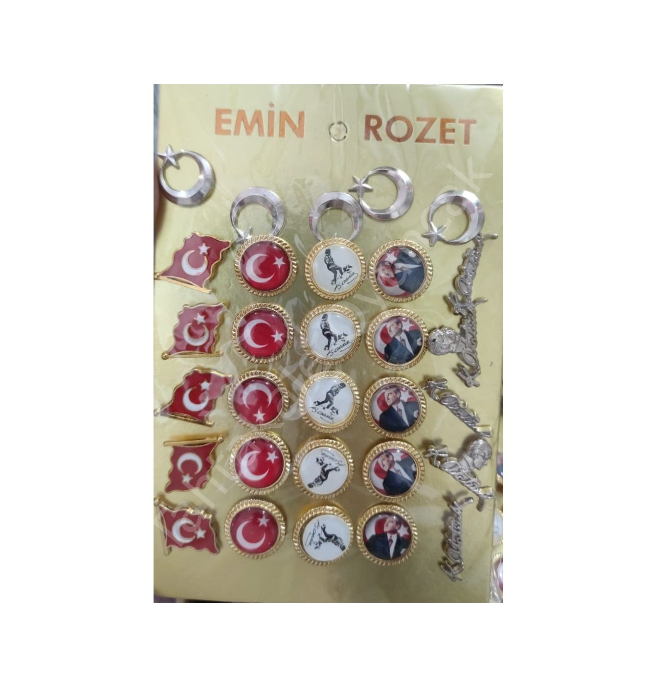 Toptan Yaka Rozeti Karışık Model