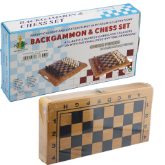 Toptan Küçük Bambu Tavla-Satranç