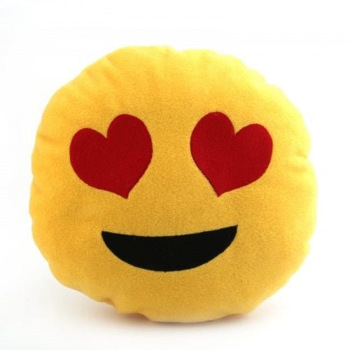Toptan Emoji Yastık Kalpli Gülen Yüz Modeli
