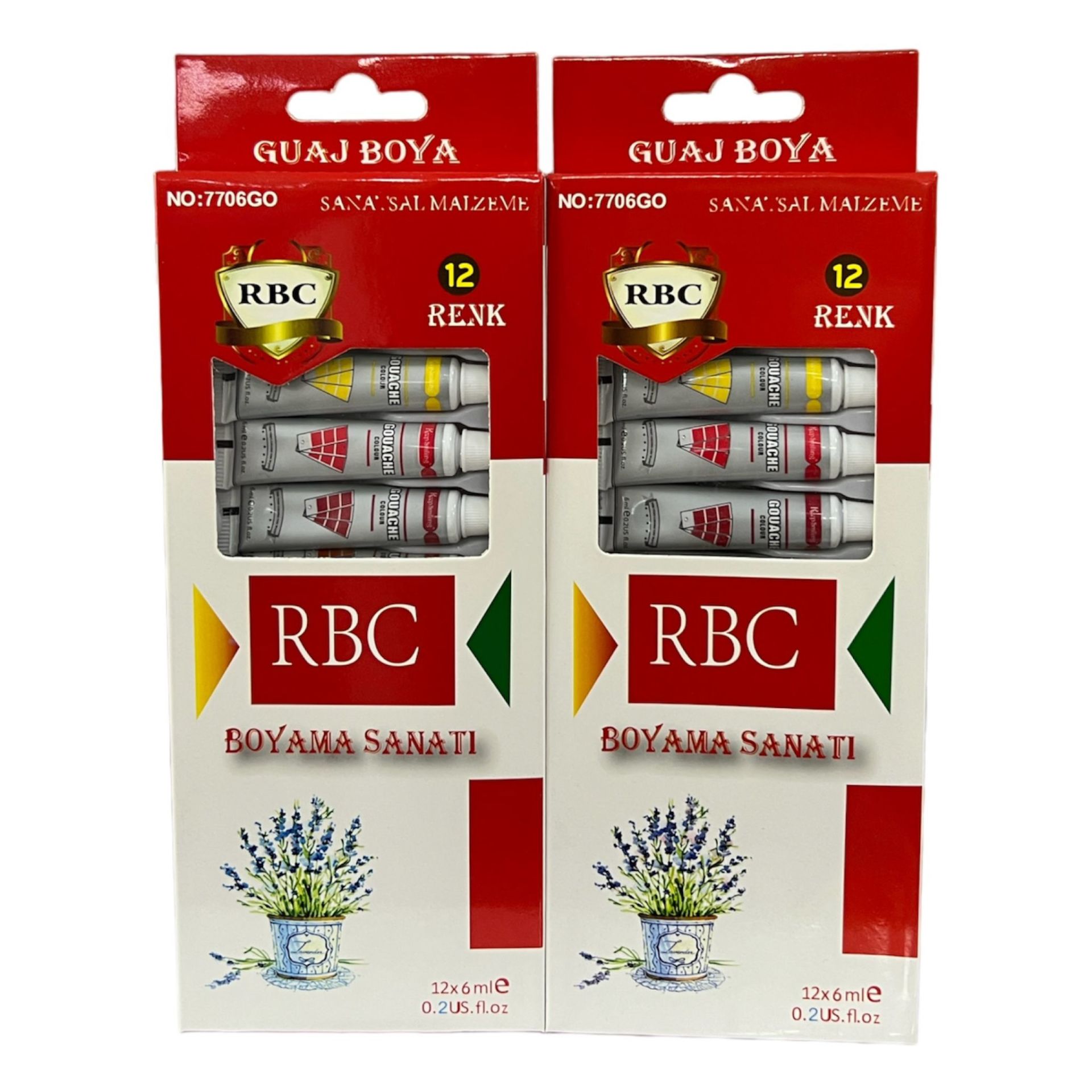 Toptan Guaj Boya Seti 12 Renkli