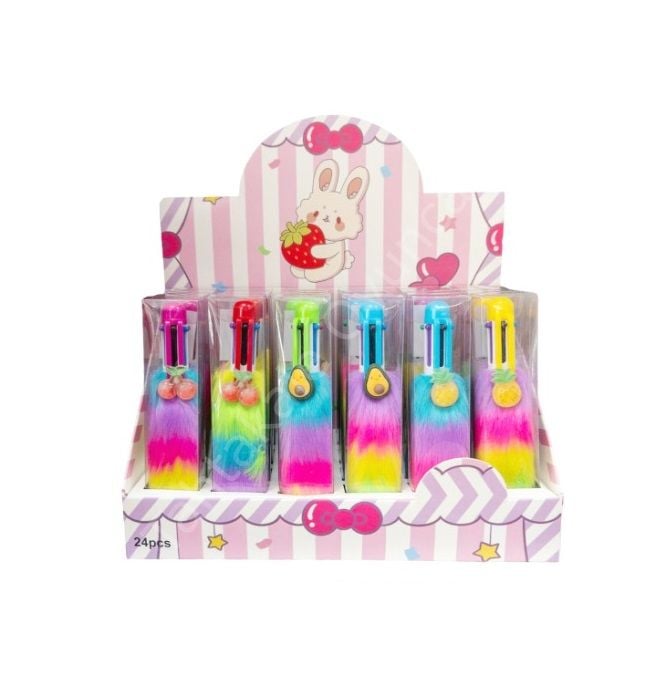 Toptan Tüylü Tükenmez Kalem Meyveler