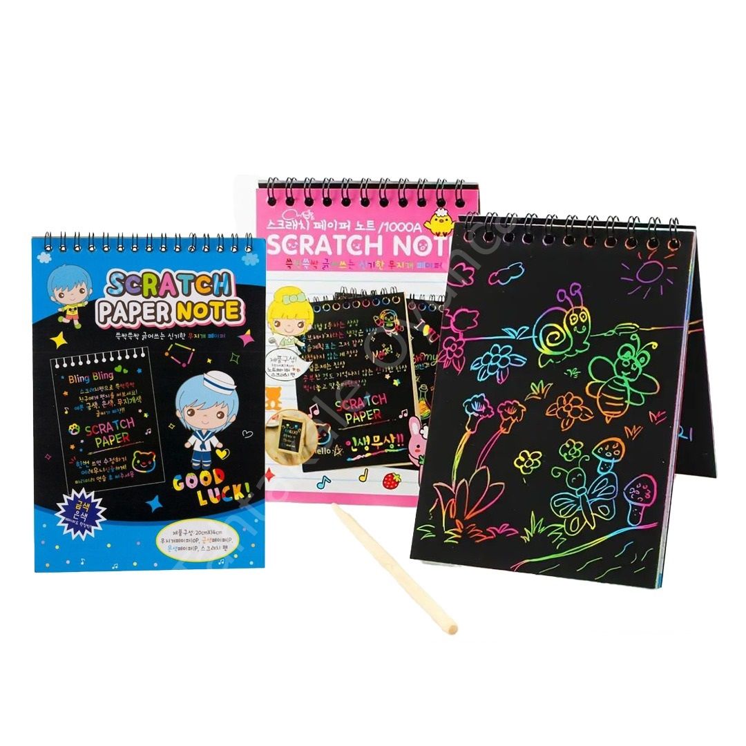 Toptan Kazımalı Gökkuşağı Spiralli Kalemli Defter