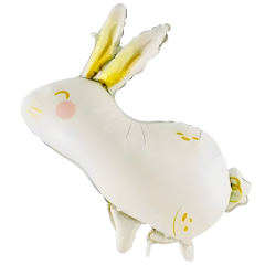 Toptan Folyo Balon Beyaz Tavşan