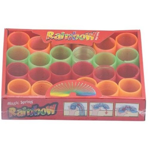 Toptan Oyuncak Kutulu Stres Yay 24'Lü 4,5 Cm