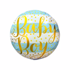 Toptan Folyo Balon Yuvarlak 18'' Baby Boy
