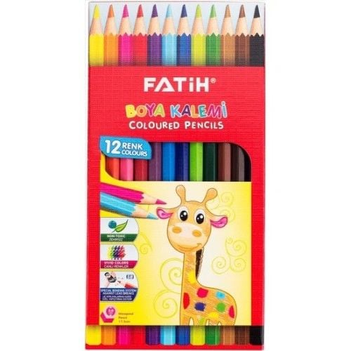 Toptan Fatih Kuru Boya Kalemi 12 li