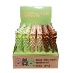 Toptan Versatil Kalem Ayıcık Masaj Başlıklı