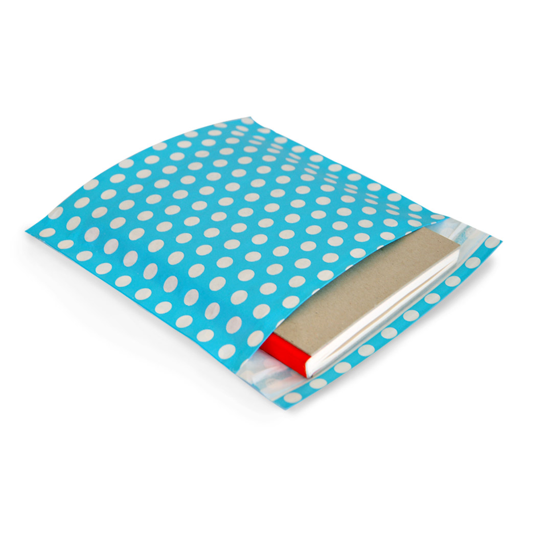 Toptan Mavi Bantlı Hediye Paketi 20x20 cm