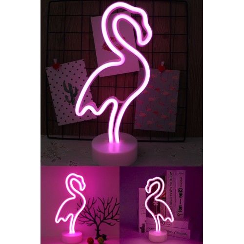 Toptan Flamingo Modelli Neon Led Gece Lambası