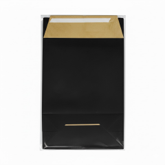 Toptan Bantlı Hediye Paketi 25x8x30.5 cm Siyah