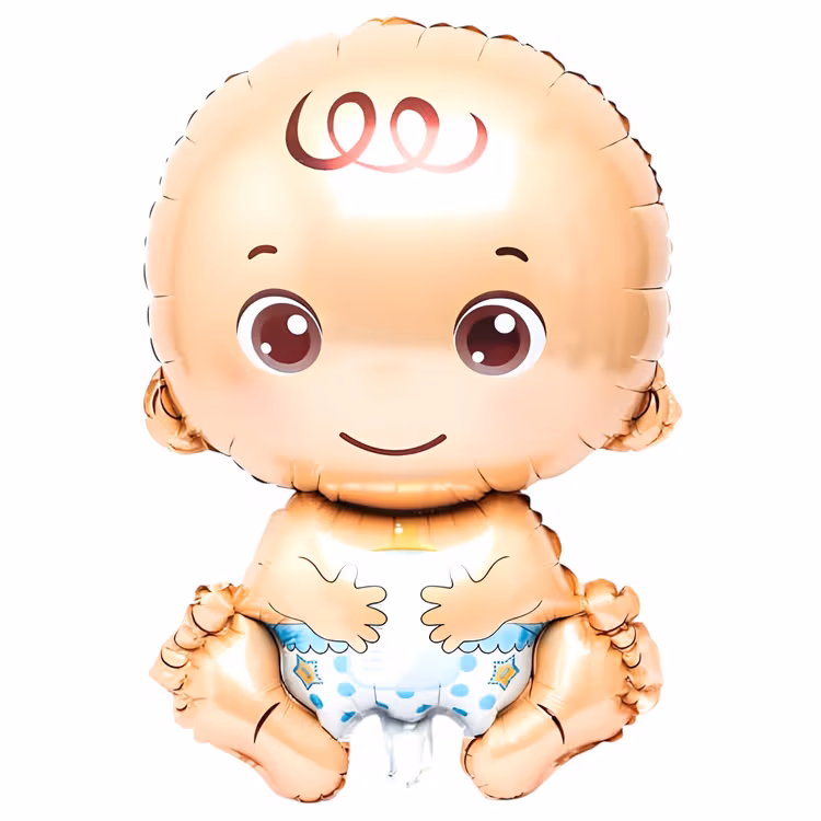 Toptan Folyo Balon Mavi Bebek