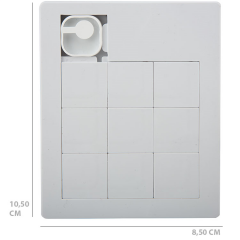 Toptan Büyük Beyaz Zeminli Boş Kaydırma Puzzle - 10.50 cm x 8.50 cm