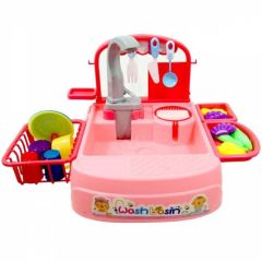 Toptan Oyuncak Modern Lavabo Set PEMBE