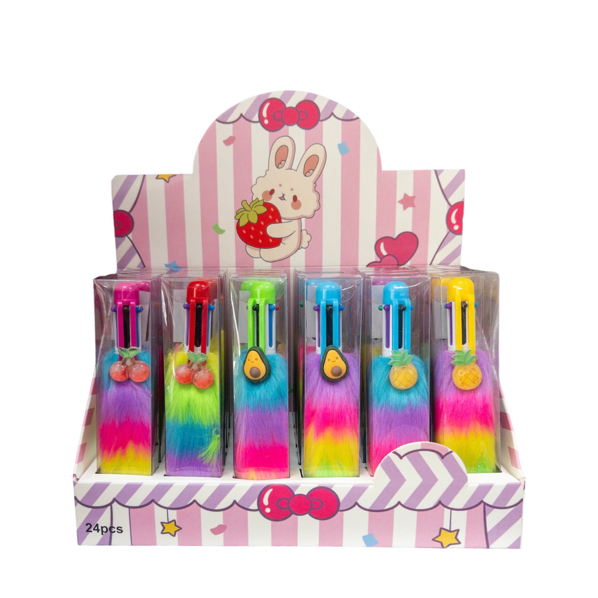 Toptan Tüylü Tükenmez Kalem 6 renk