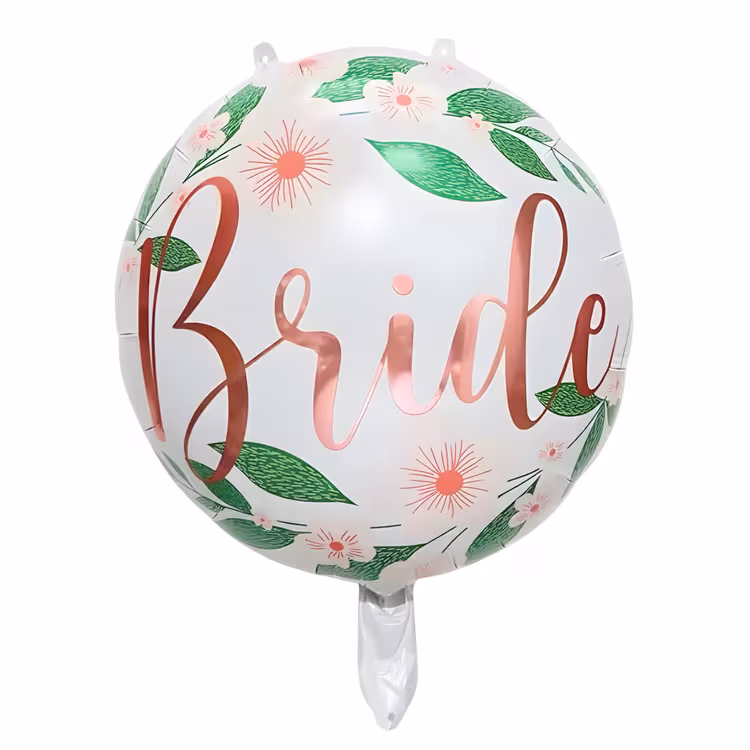 Toptan Yuvarlak Folyo Balon Bride