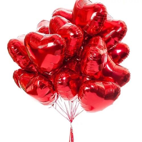 Toptan Folyo Balon 18 İnç kırmızı Kalp Model