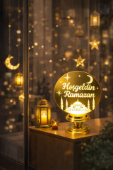 Toptan Hoşgeldin Ramazan Süsü Masa Lambası