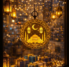 Toptan Ledli Ramazan Süsü - Camii Silüetli Dekoratif Aydınlatma