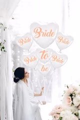 Toptan Folyo Balon Bride To Be Kalpli 5'li Set