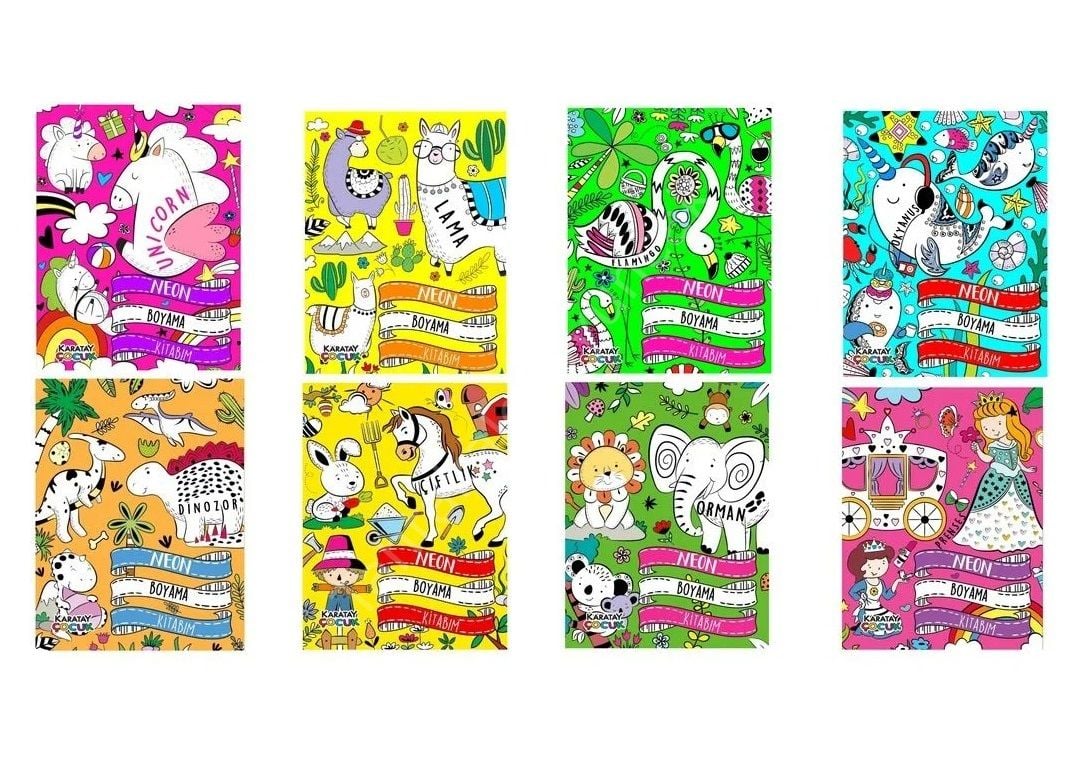 Toptan Neon Boyama Kitabı