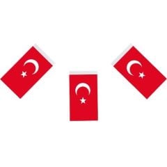 Toptan Oyuncak Orta İpli Ay Yıldız Bayrak 23 Nisan