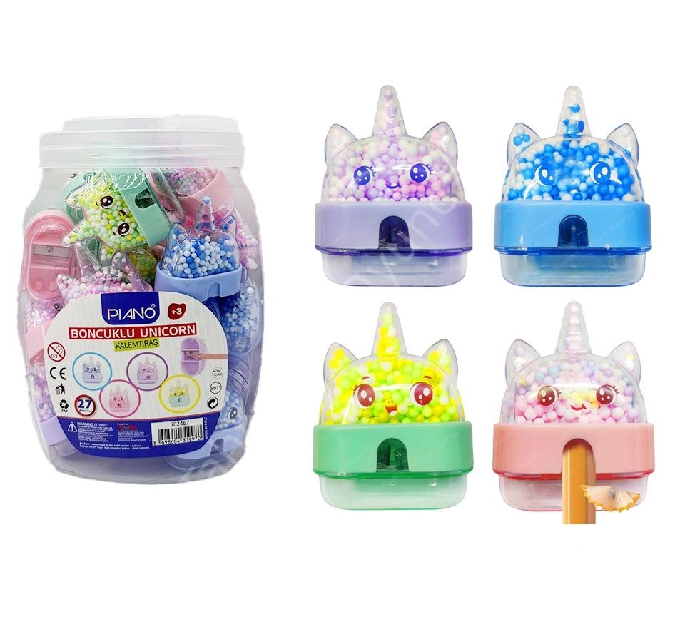 Toptan Kalemtıraş Boncuklu Unicorn