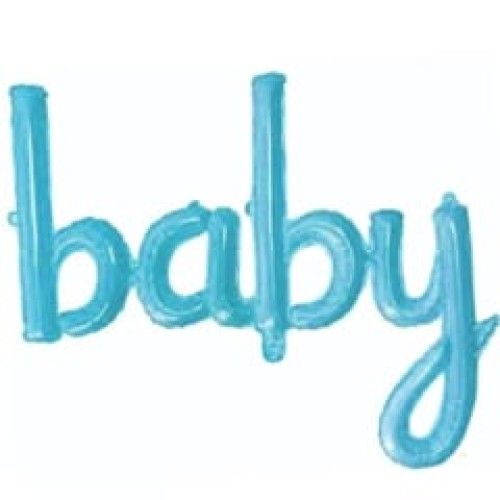 Toptan Folyo Balon Baby Mavi Model