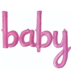 Toptan Folyo Balon Baby Pembe Model