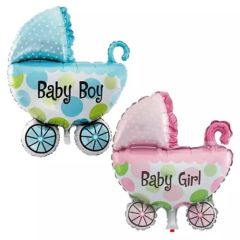 Toptan Folyo Balon Bebek Arabası Model