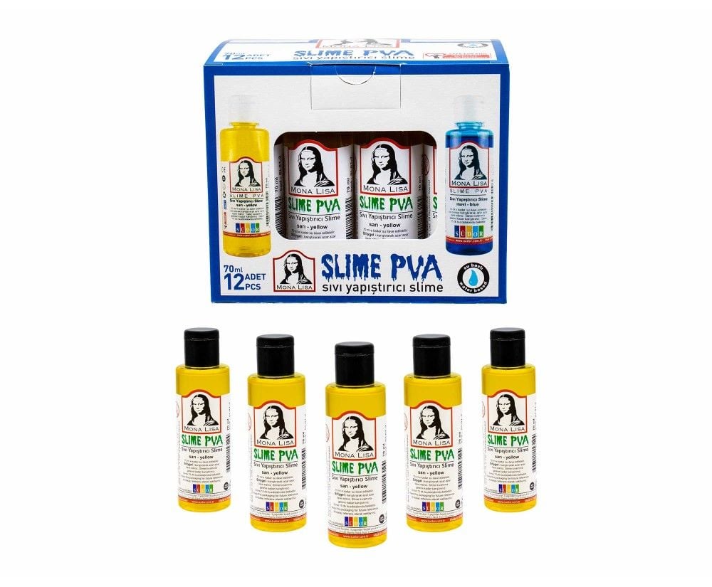 Toptan Sıvı Yapıştırıcı Slime Sarı emn