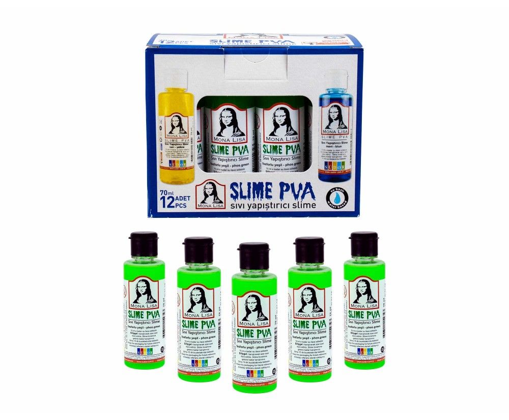 Toptan Sıvı Yapıştırıcı Slime Fosforlu Yeşil emn