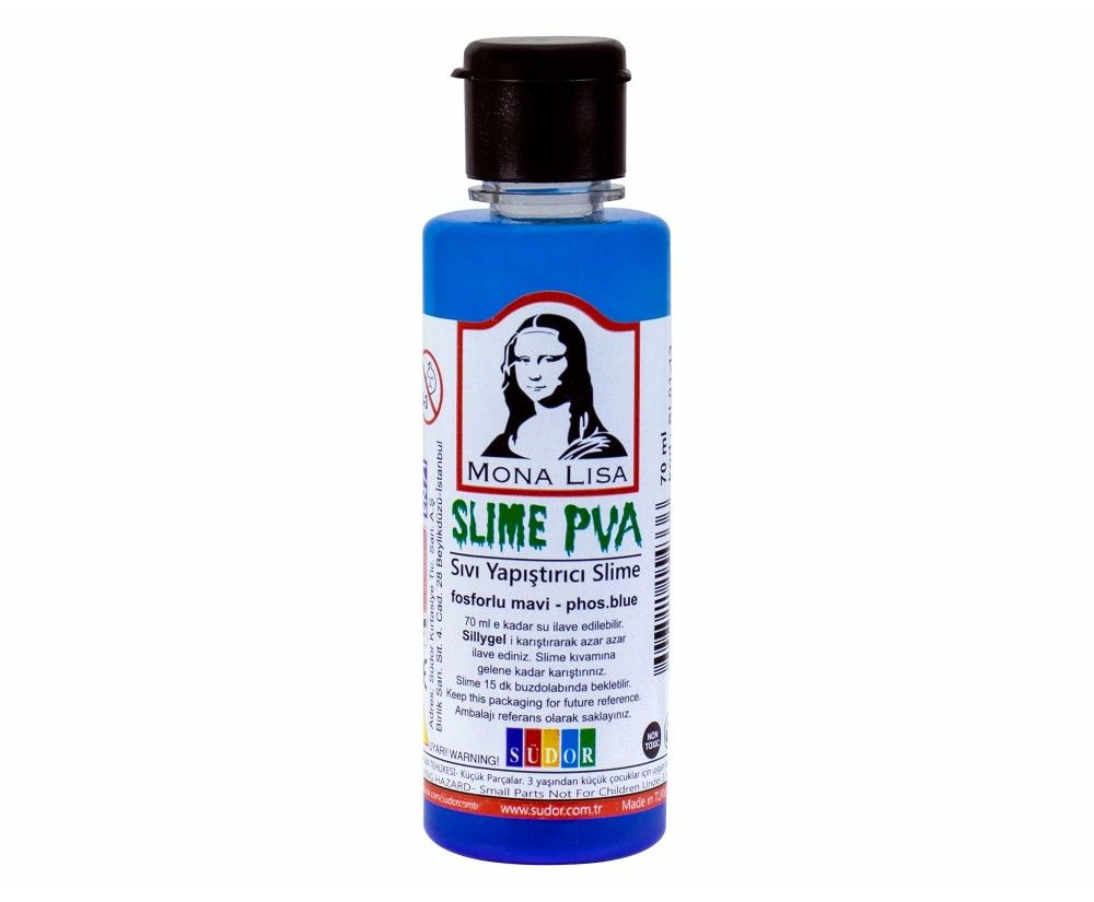 Toptan Sıvı Yapıştırıcı Slime Fosforlu Mavi emn