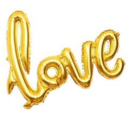 Toptan Folyo Balon Büyük Love Gold Model