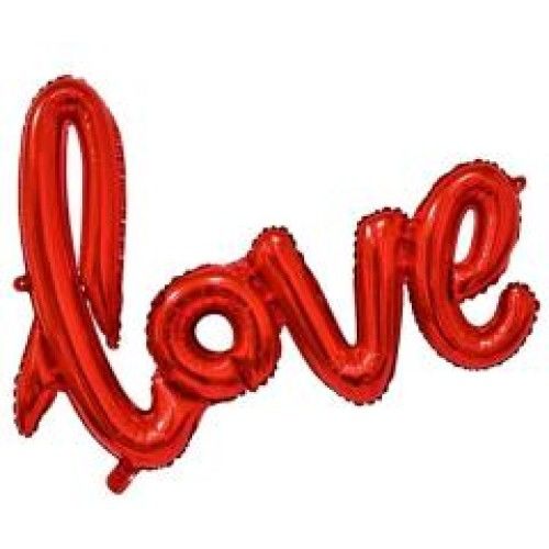 Toptan Folyo Balon Büyük Love Kırmızı Model
