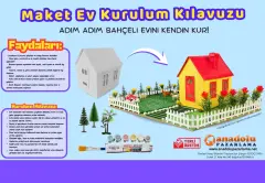 Toptan Maket Bahçeli Ev Yapım Seti